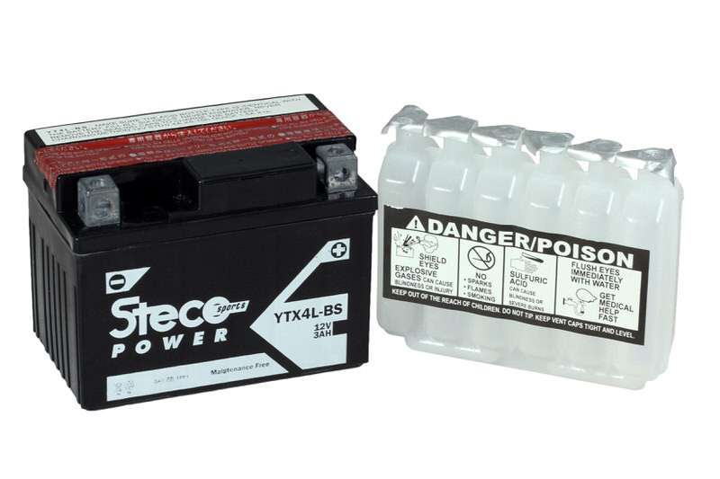 Batterie 6V 140Ah 900A 241x169x230 mm gamme 6 volts (acide inclus)  stecopower - 933